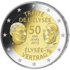 Frankrijk 2 euro comm 2013 'Elyssee Vertrag Duitsland' UNC